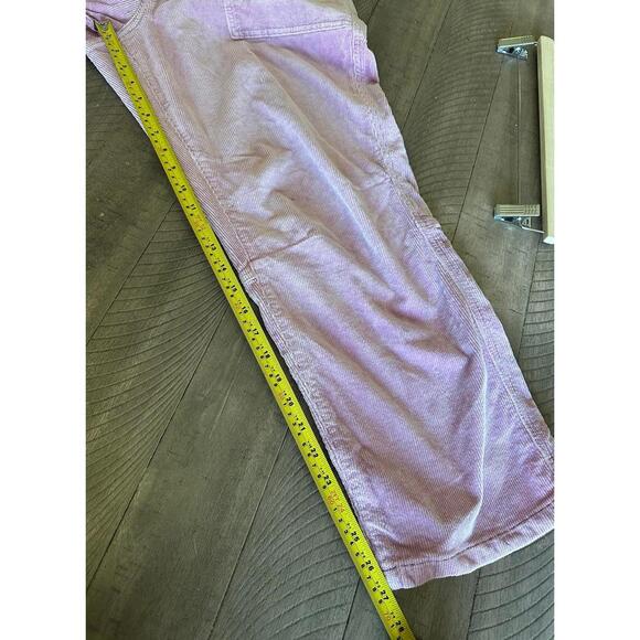 Pilcro Anthropologie Pink Corduroy High Rise Straight Leg Pants Women’s size 32 - Picture 10 of 12